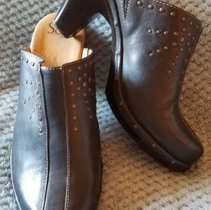 Sofft studded leather mules